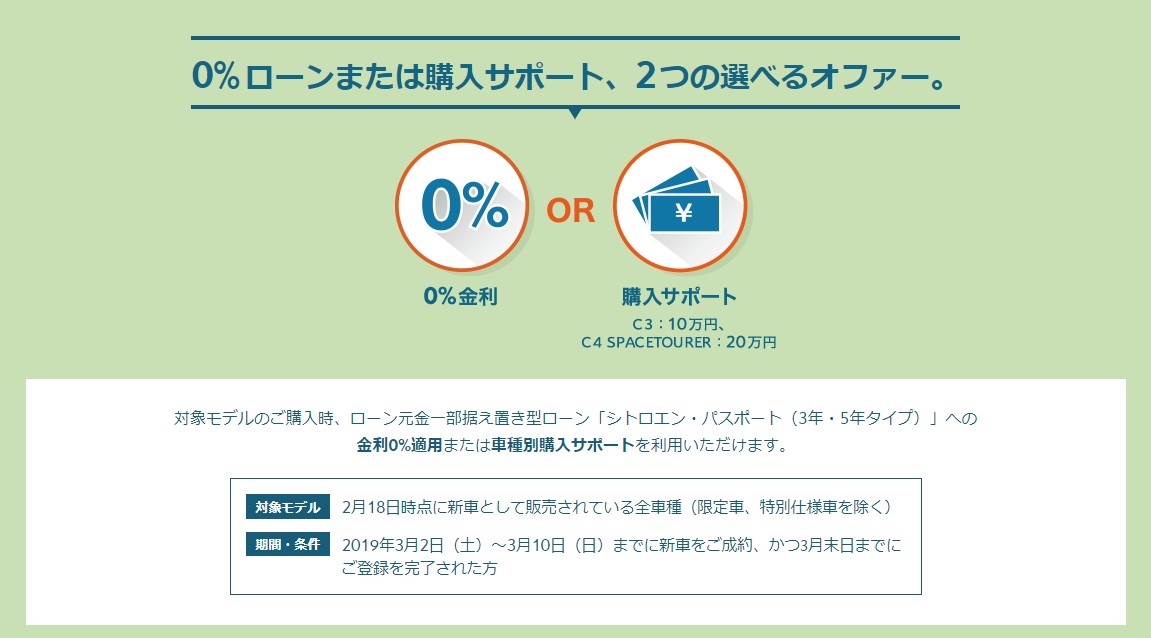 夢のお車をこの機会にぜひ…0％