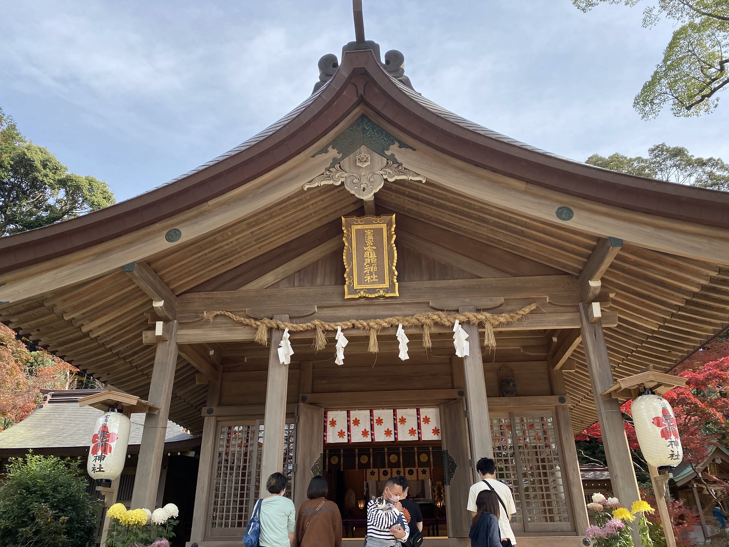 竈門神社へ紅葉を見に行きました！